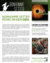 BONHOMME SETTER / COMMUNIQUÉ DE PRESSE OBIA